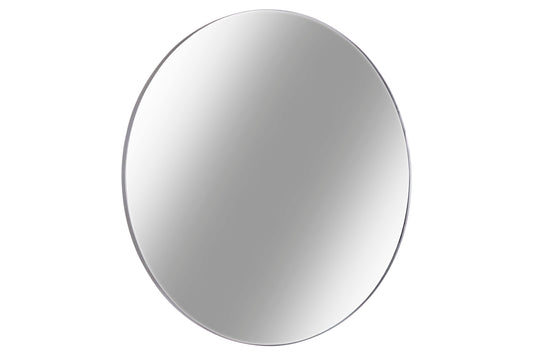 Metal Round Wall Mirror with Top Rope Hanger