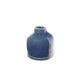 Ceramic Round Vase Gloss Finish Dark Blue-7.50"H