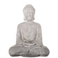 13" Cement Royal Meditating Buddha Figurine in Dhyana Mudra Position