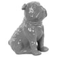 Ceramic Figurine Gloss Finish Gray 8.00"H