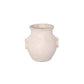 Ceramic Amphora Vase LG Finish Ivory-10.50"H