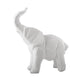 9" Ceramic Standing Elephant with Trunks High Figurine