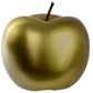 Ceramic Apple Figurine LG Chrome Finish Silver-6.00"H