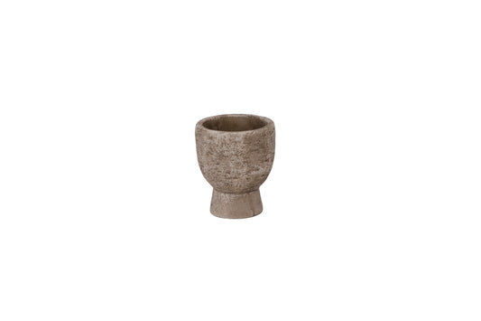 Cement Pot Moss Green Finish SM-4.75"H