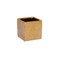 Ceramic Square Pot Gloss Finish Gold-6.00"H