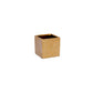 Ceramic Square Pot Gloss Finish Gold-6.00"H