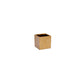 Ceramic Square Pot Gloss Finish Gold-6.00"H