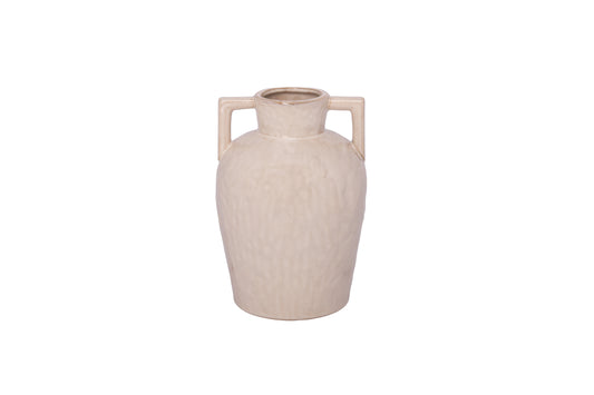 Ceramic Vase White-14.00"H