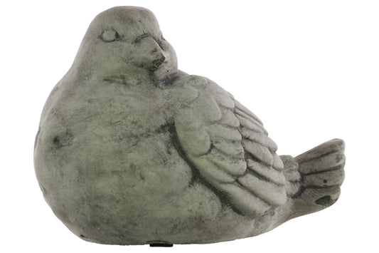 Cement Figurine Concrete Finish Gray-6.25"H