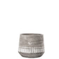 Cement Round Pot Concrete Finish Gray-6.50"H