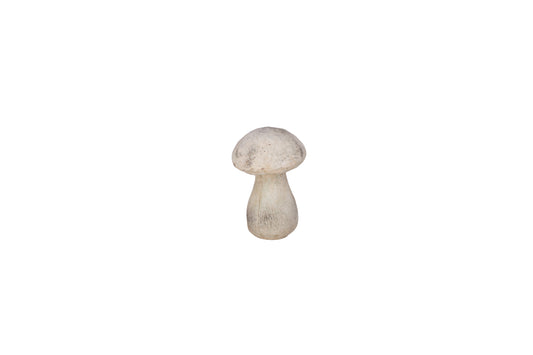 Terracotta Mushroom Figurine Grey-6.75"H