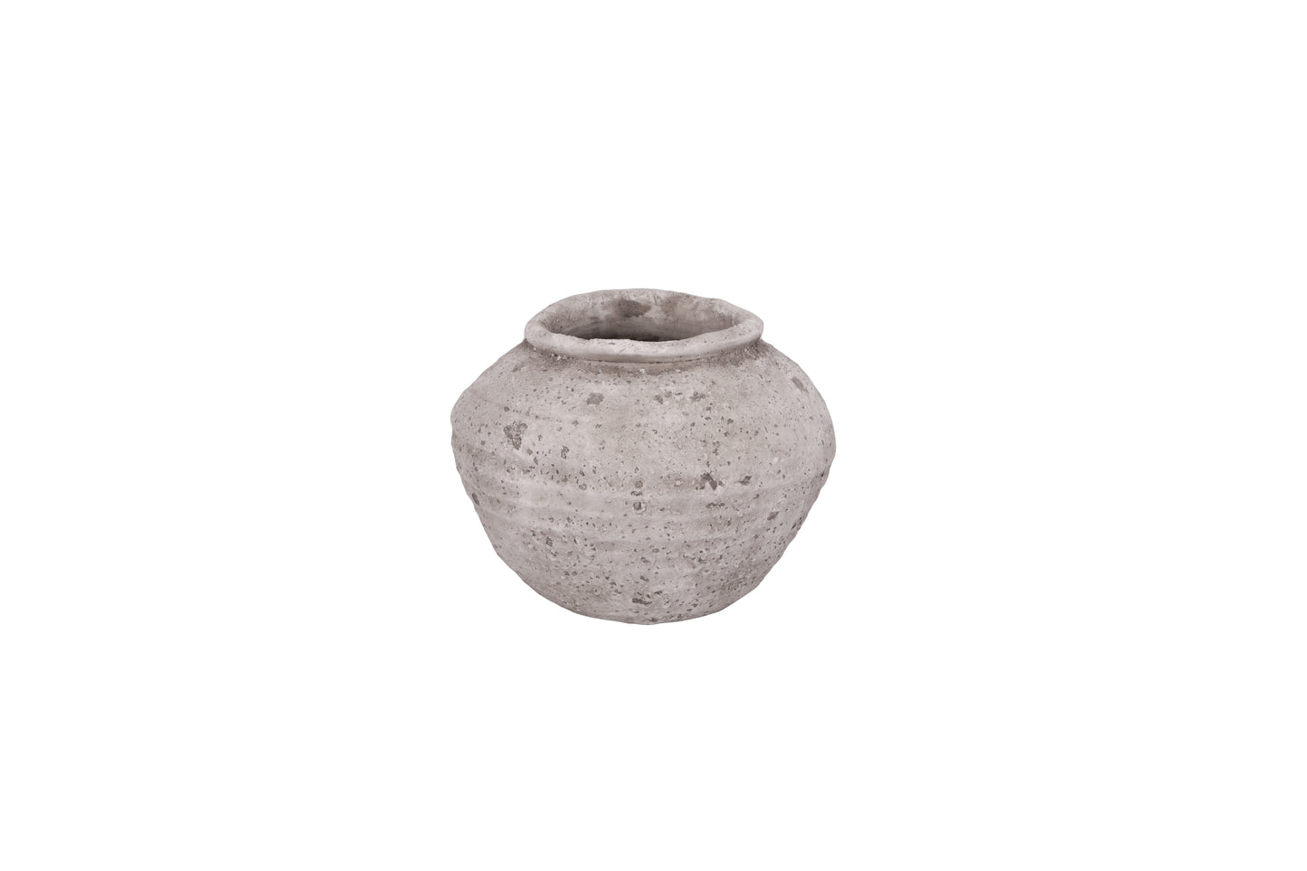 Cement Pot Grey-7.25"H