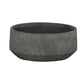 Terracotta Round Pot Natural Finish Dark Gray-6.00"H