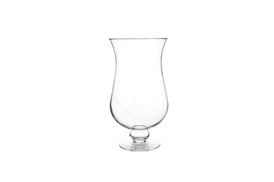 Glass Vase Pedestal Clear Small-12.00''H