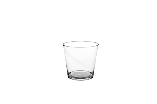 Glass Vase Eye-V shape clear Small-6.00''H