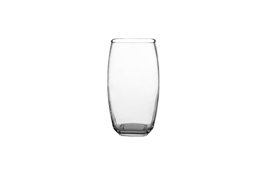 Glass Vase Block Tapered Shape Clear Medium-12.00''H