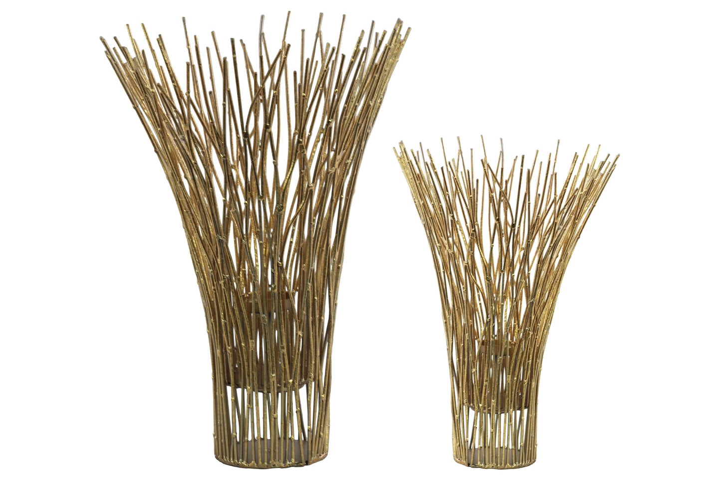 Metal Bamboo Candle holder