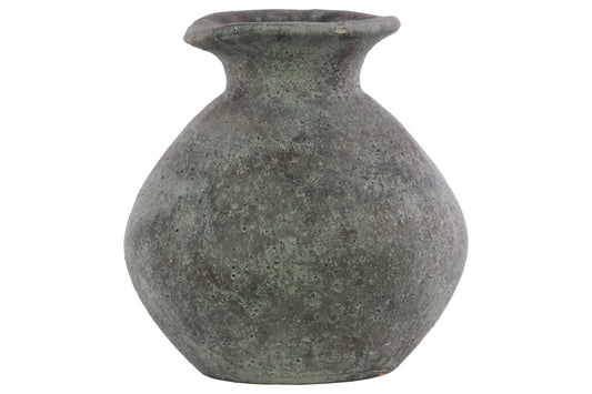 Terracotta Pot Washed Washed Concrete Finish Gray-9.75"H