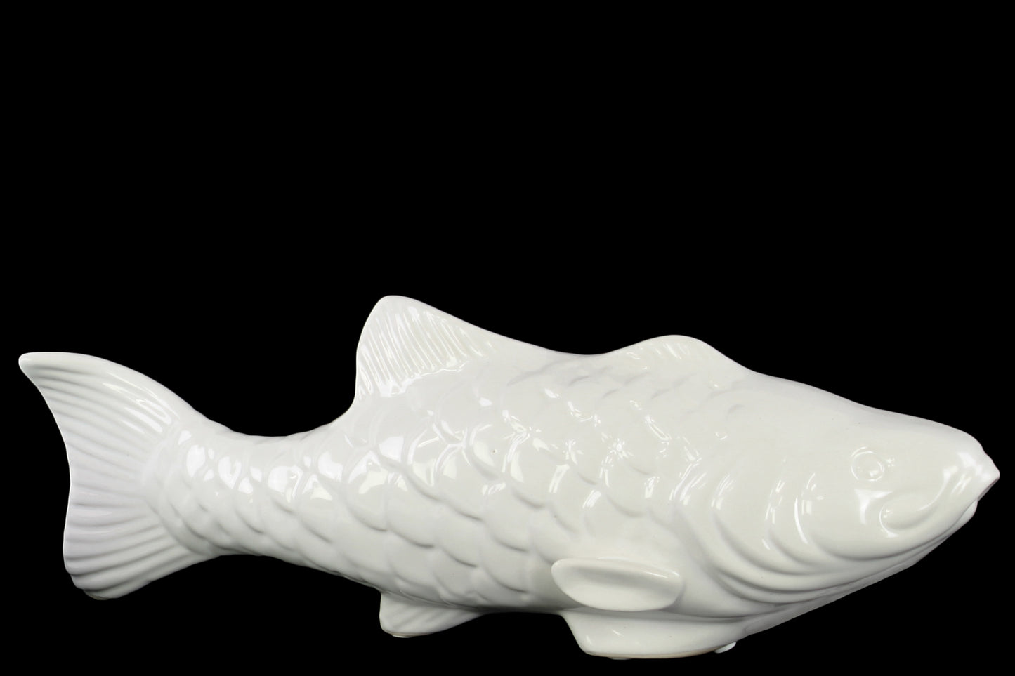 5" Ceramic Koi Fish Figurine Gloss Finish