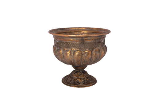 Metal Planter Gold-20.25"H