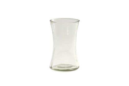 Glass Gathering Vase Clear-8.00"H