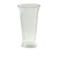 Machine Made Ribbed Glass Vase Clear-10.50''H