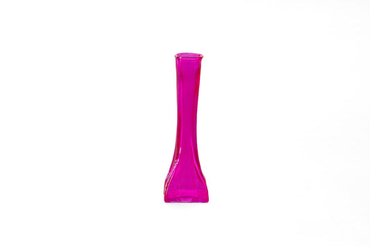 Square Bud Vase Pink-8.50"H