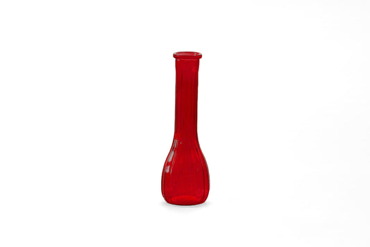 Ribbed Bud Vase Clear-8.50''H