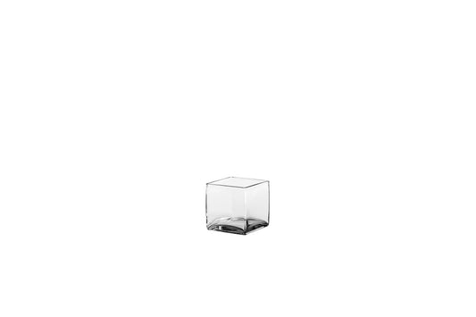 Square Clear Glass-4.00"H