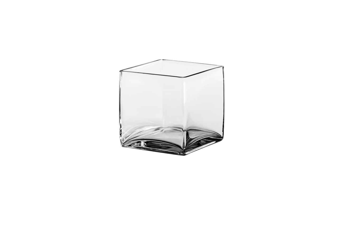 Square Clear Glass-4.00"H