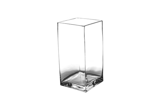 Square Clear Glass-12.00"H