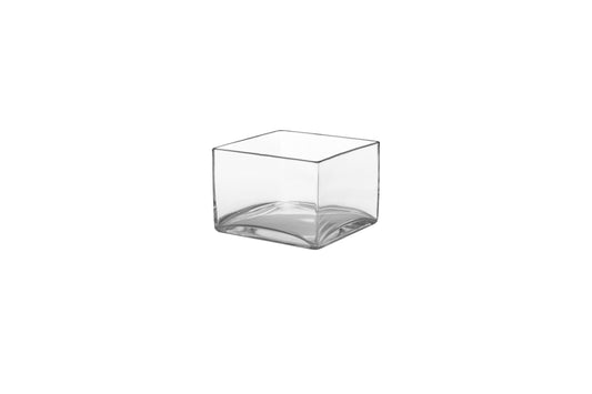 6x6x4 Square Clear Glass