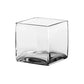 Square Clear Glass-4.00"H