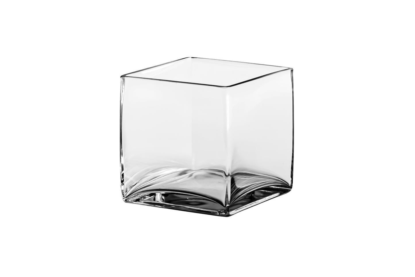 Square Clear Glass-4.00"H