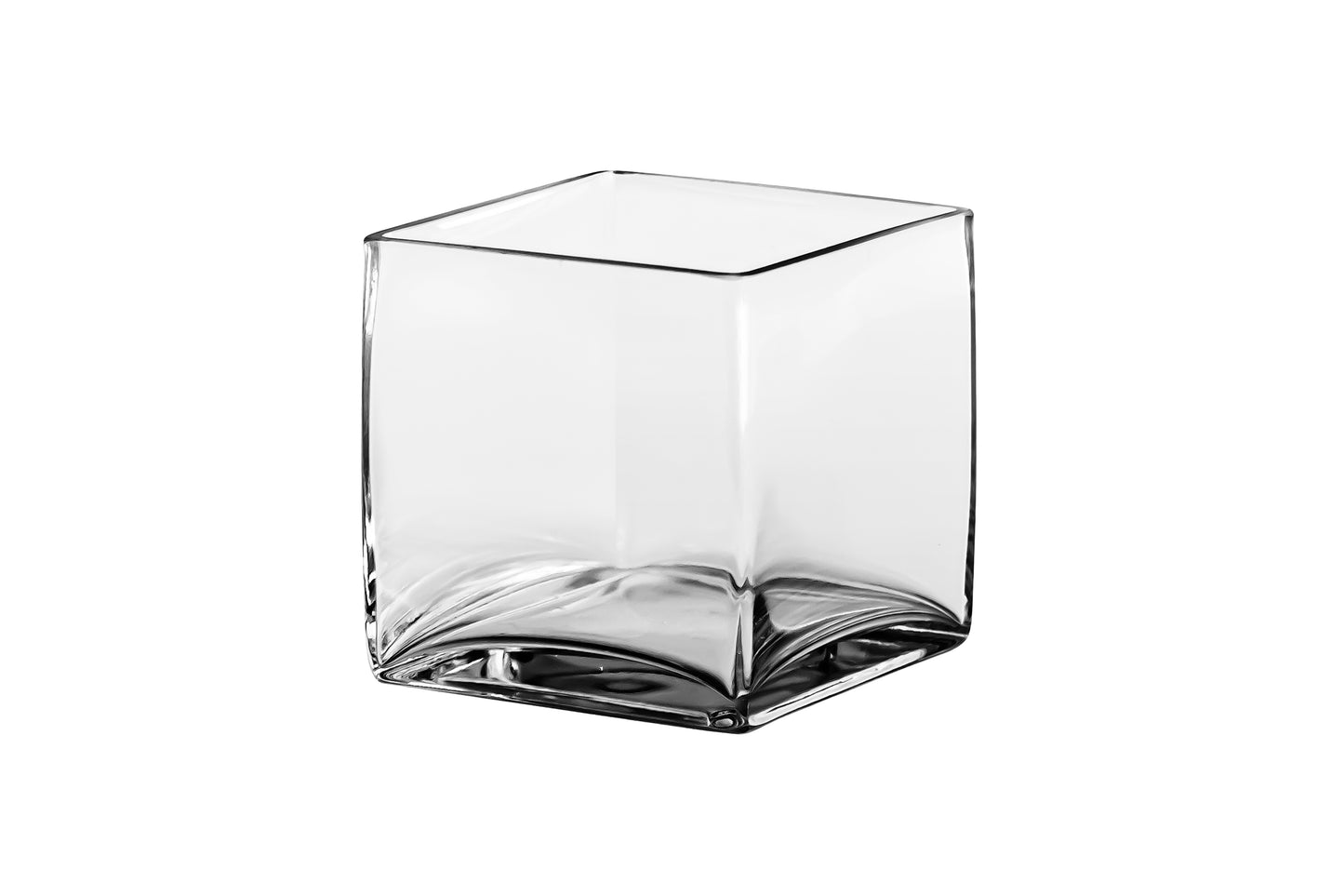 Square Clear Glass-4.00"H